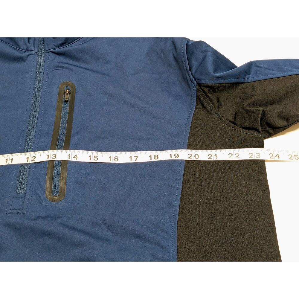 Ariat Tek Cold Series 1/4 Zip Sweatshirt Pullover Soft Shell Mens LARGE Blue - Picture 7 of 8